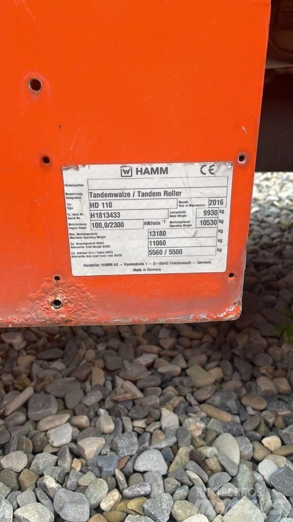 Hamm HD 110 Porinių būgnų volai