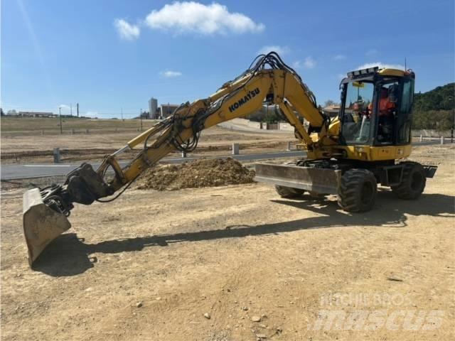 Komatsu PW98 MR-10 Ratiniai ekskavatoriai