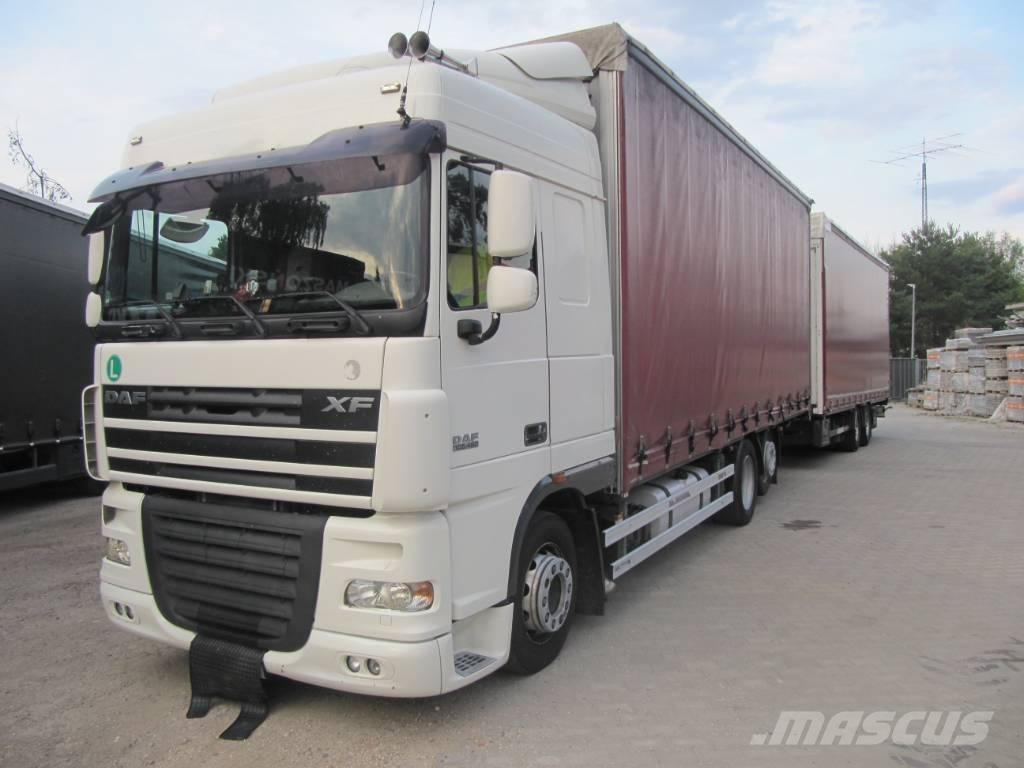 DAF XF 105 Priekabos su tentu