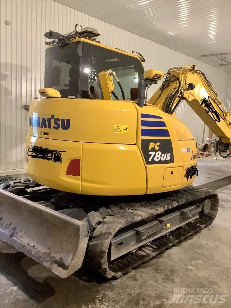 Komatsu Pc 78 us- 10 Vidutinės galios ekskavatoriai 7-12 t