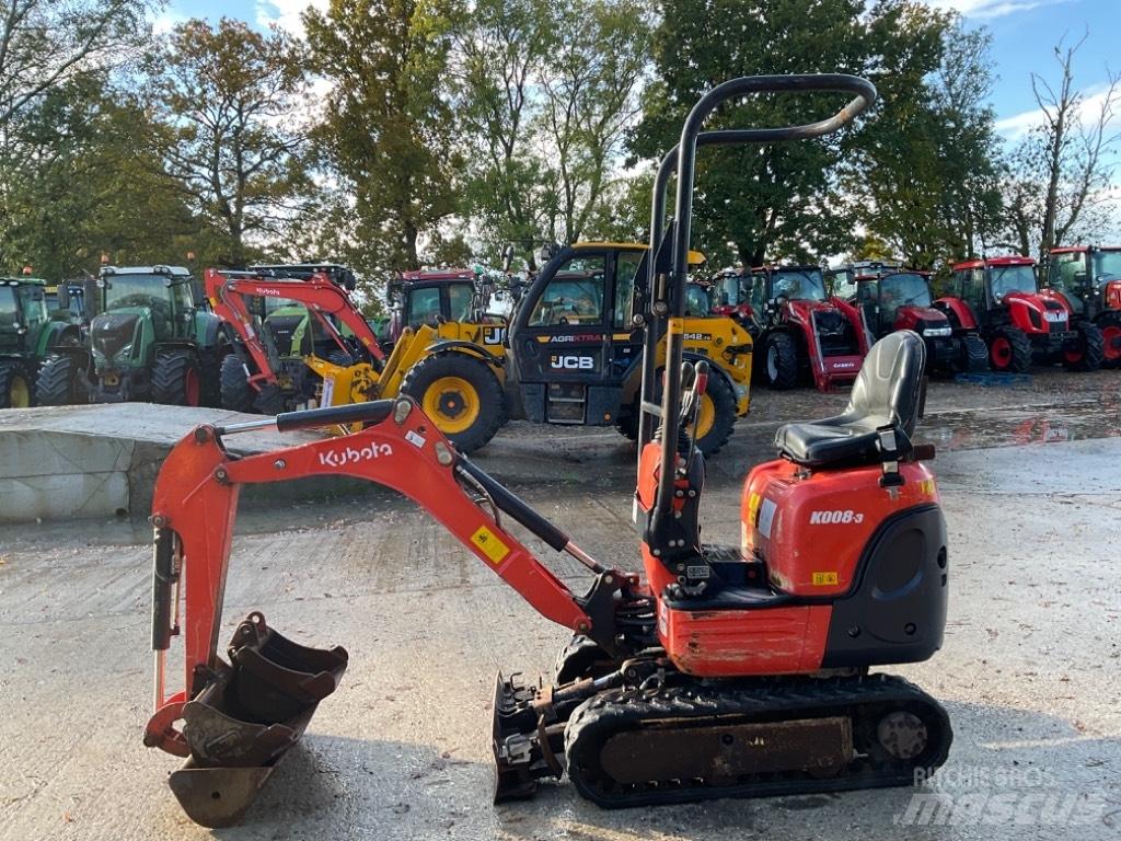Kubota K 008-3 Mini ekskavatoriai < 7 t