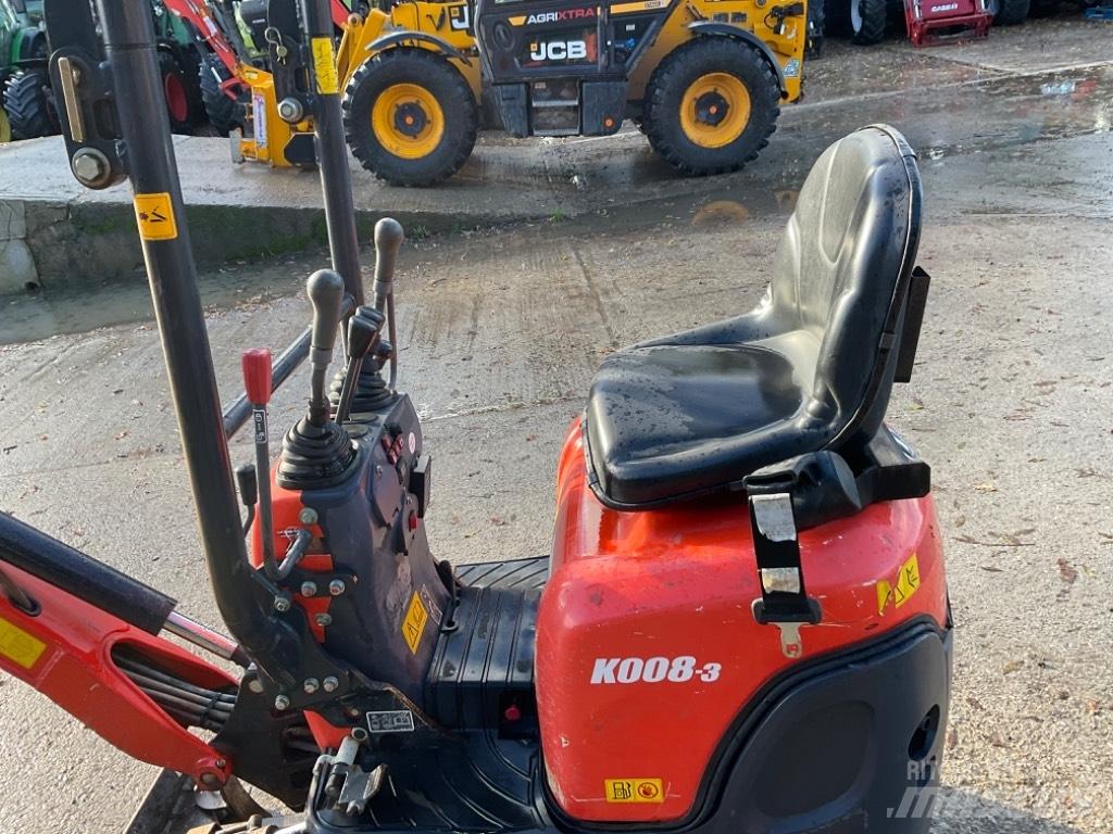 Kubota K 008-3 Mini ekskavatoriai < 7 t