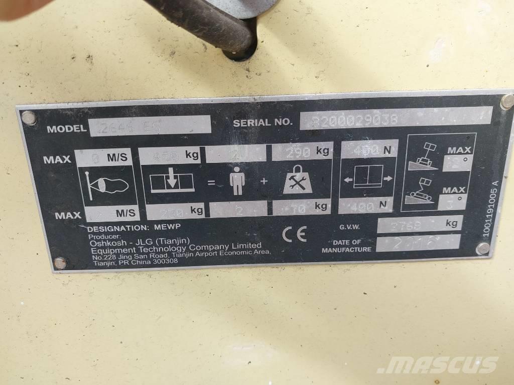 JLG ES 2646 Žirkliniai keltuvai