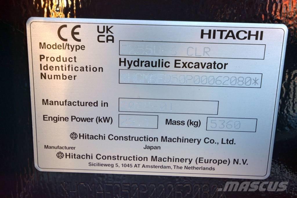 Hitachi ZX 55 U-6 Mini ekskavatoriai < 7 t