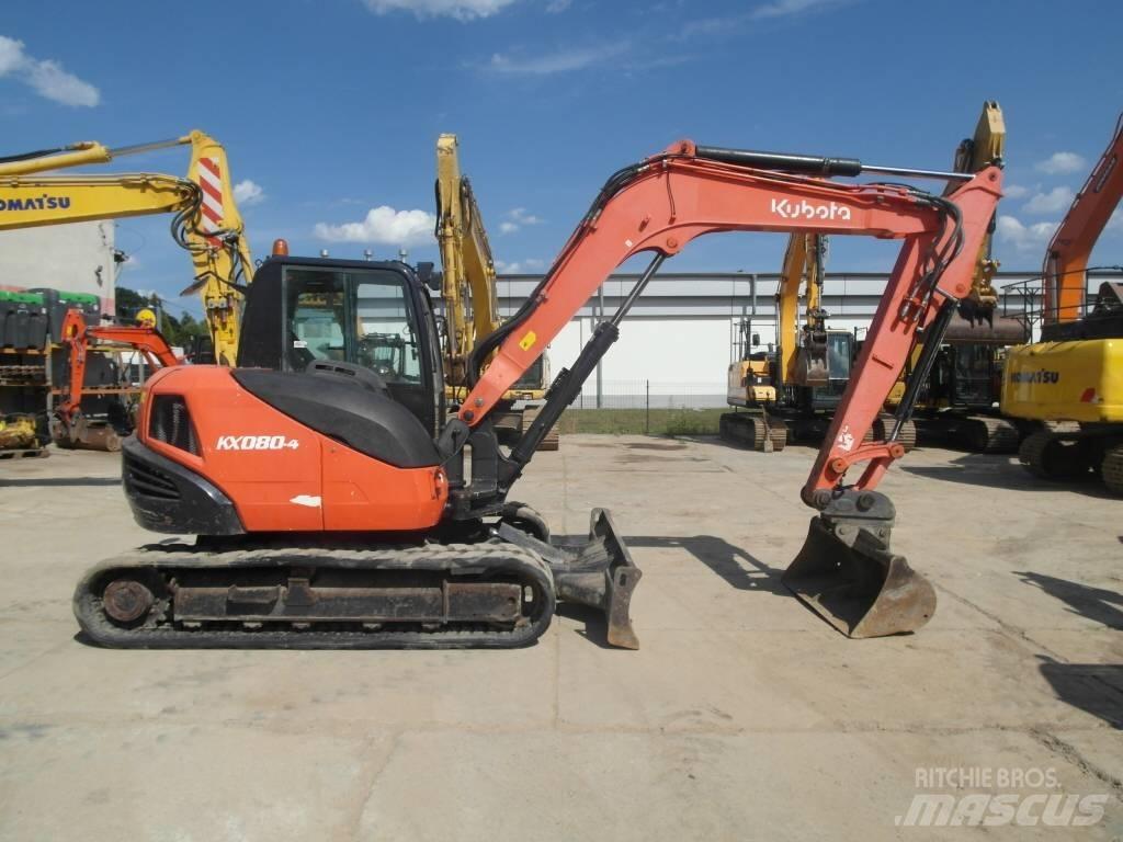 Kubota KX 080-4 Vidutinės galios ekskavatoriai 7-12 t