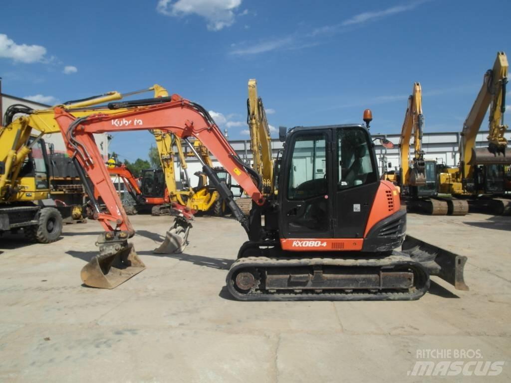 Kubota KX 080-4 Vidutinės galios ekskavatoriai 7-12 t