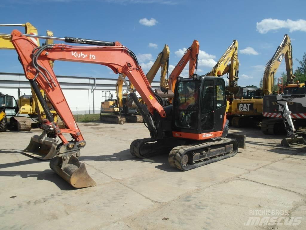 Kubota KX 080-4 Vidutinės galios ekskavatoriai 7-12 t