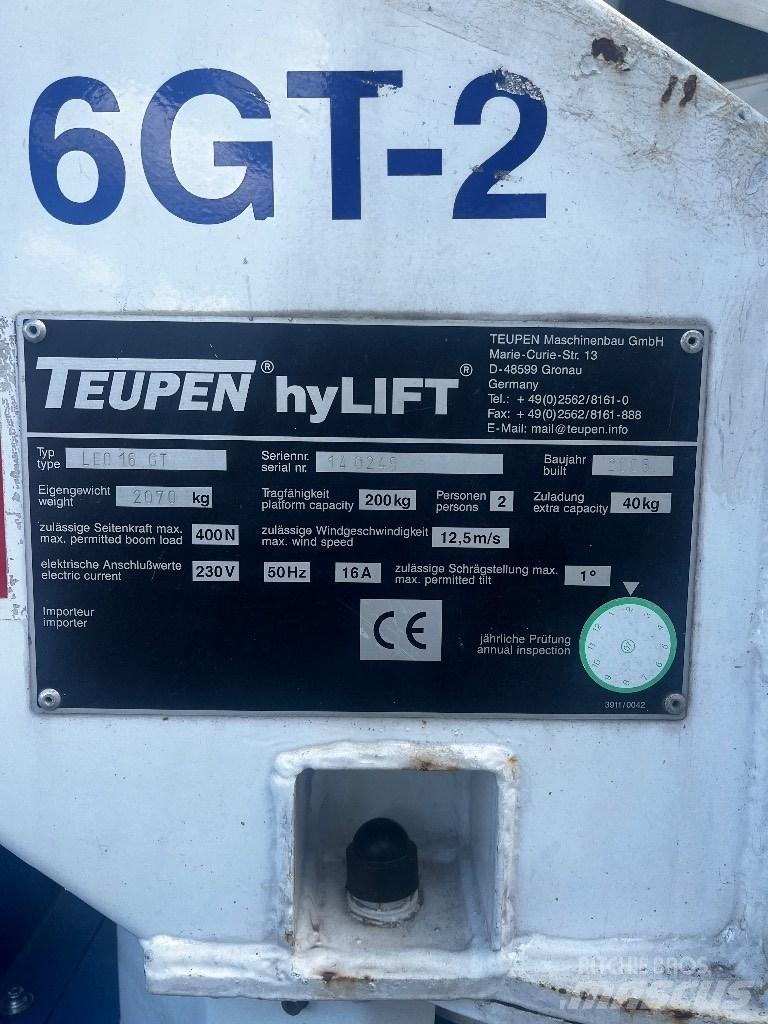 Teupen Leo 16GT Alkūniniai keltuvai