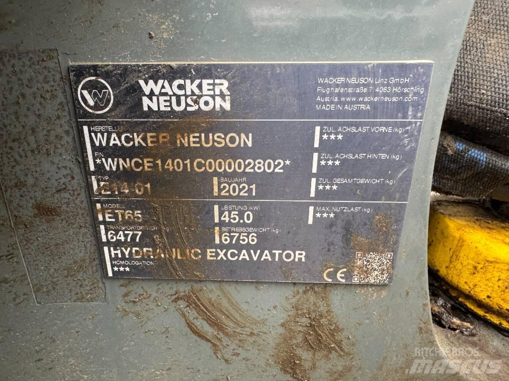 Wacker Neuson ET65 Vikšriniai ekskavatoriai