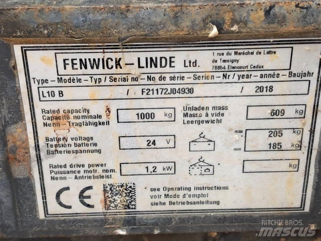 Linde L10B Rankiniai vėžimėliai