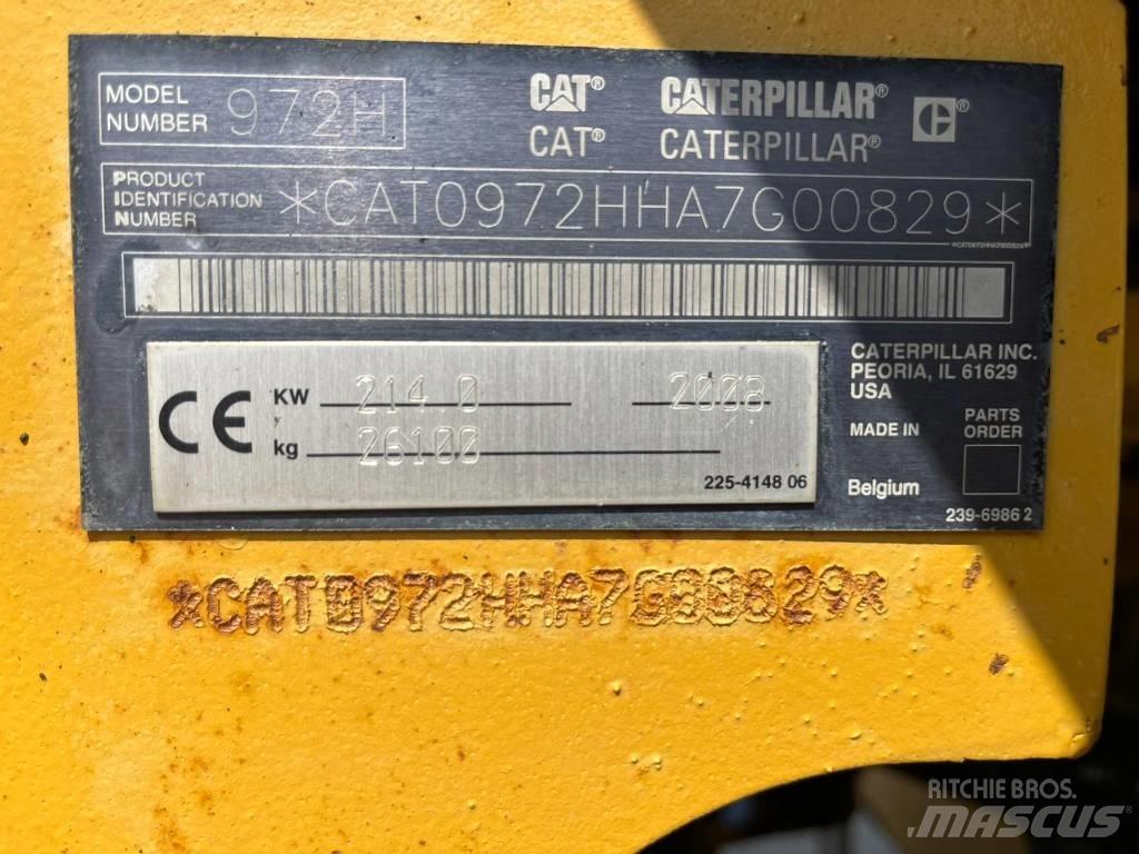 CAT 972 H Naudoti ratiniai krautuvai