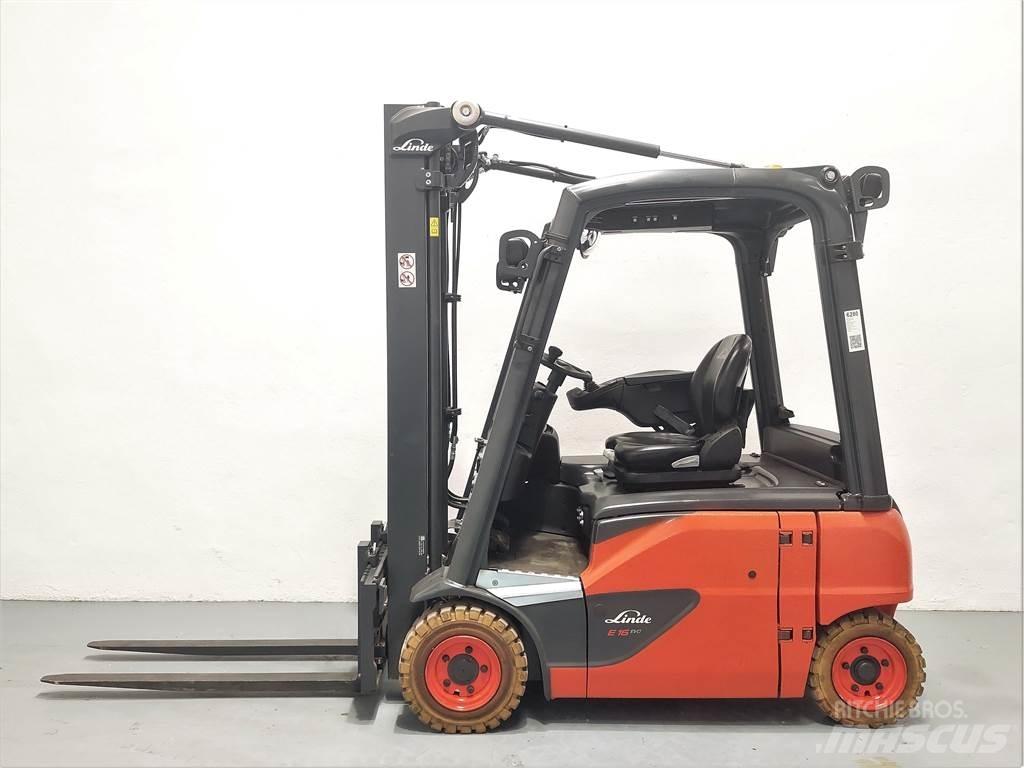 Linde E16P 02 Elektriniai šakiniai krautuvai