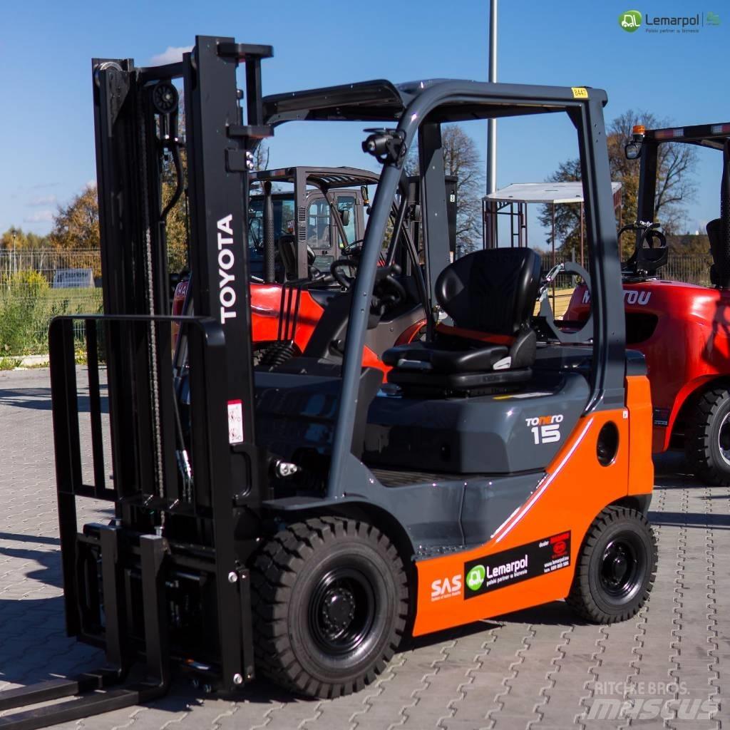 Toyota 8 FGF 15 LPG (dujiniai) krautuvai