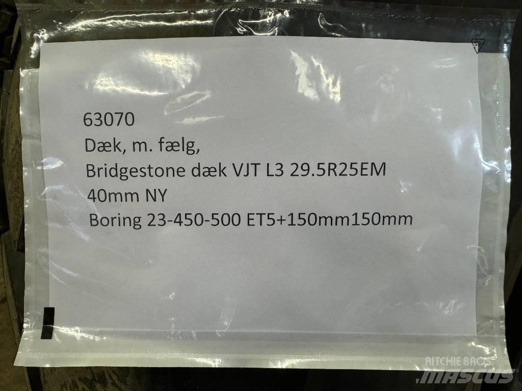 Bridgestone 29.5R25 Padangos, ratai ir ratlankiai