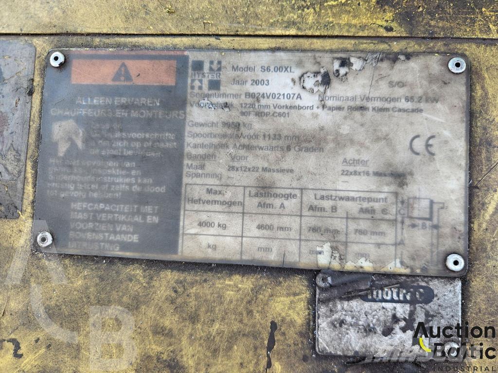 Hyster S6.00XL Šakiniai krautuvai - Kita