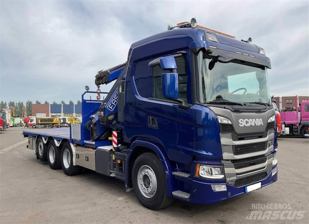 Scania G450 8X4 Automobiliniai kranai