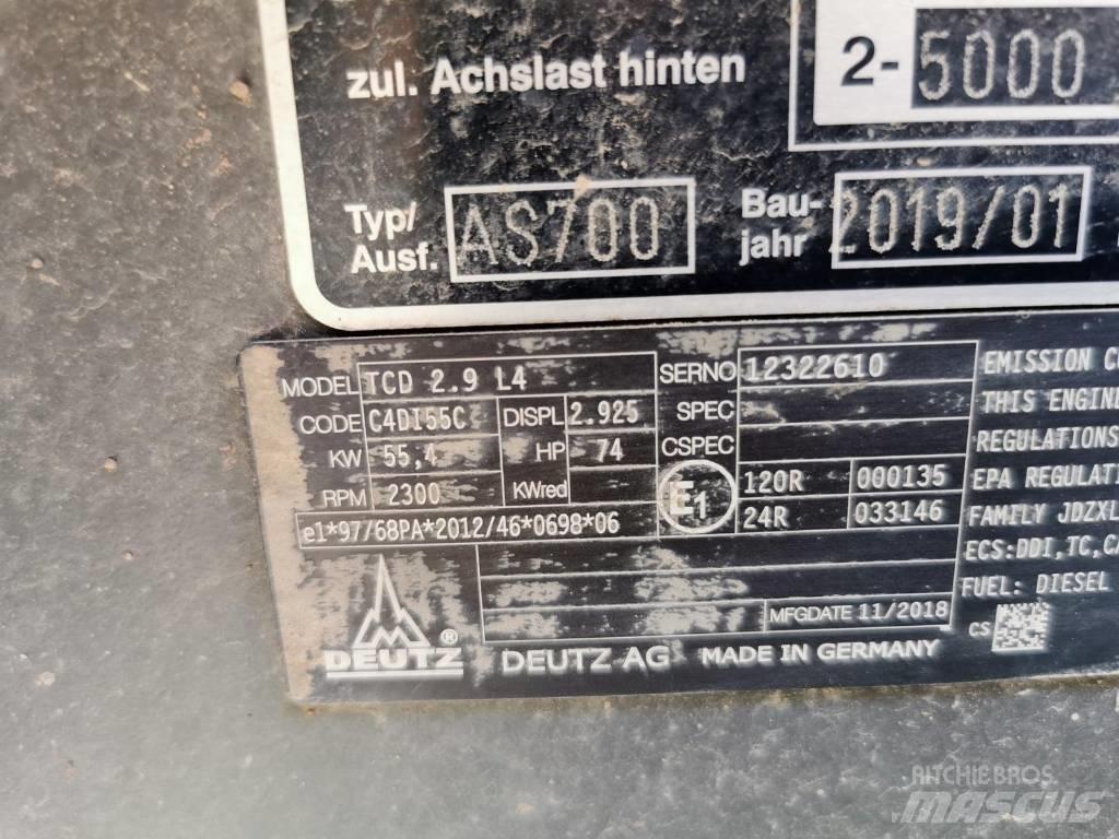 Mecalac AS 700 Naudoti ratiniai krautuvai