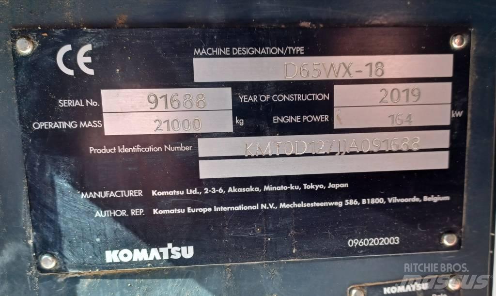 Komatsu D65WX-18 Vikšriniai buldozeriai