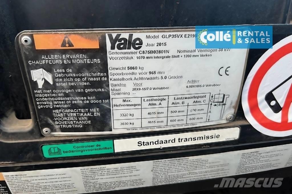 Yale GLP 35 VX | 2015 LPG (dujiniai) krautuvai