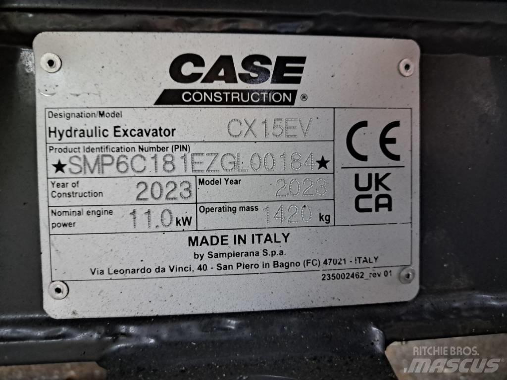 CASE CX15EV Mini ekskavatoriai < 7 t
