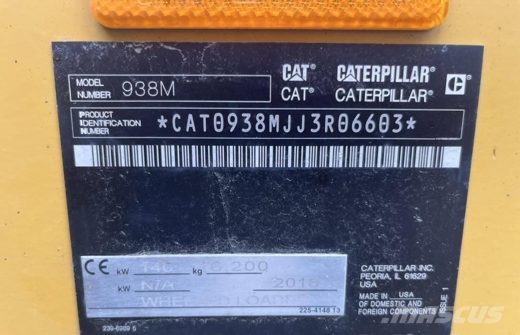 CAT 938 M Naudoti ratiniai krautuvai