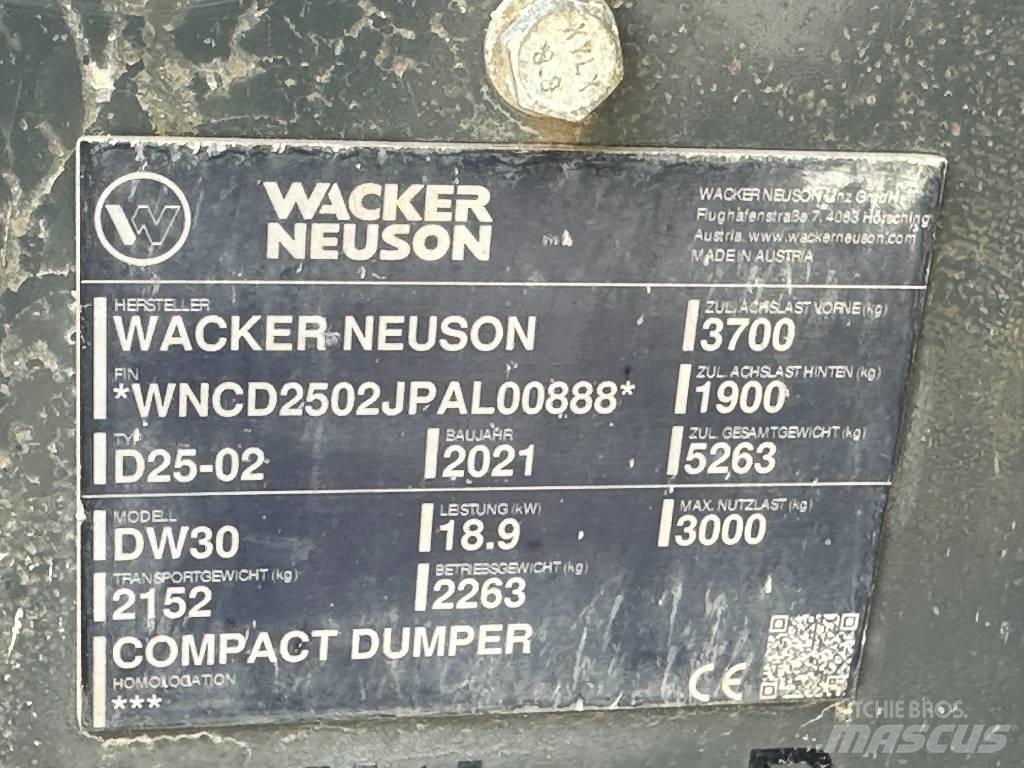 Wacker Neuson DW 30 Statybiniai savivarčiai sunkvežimiai