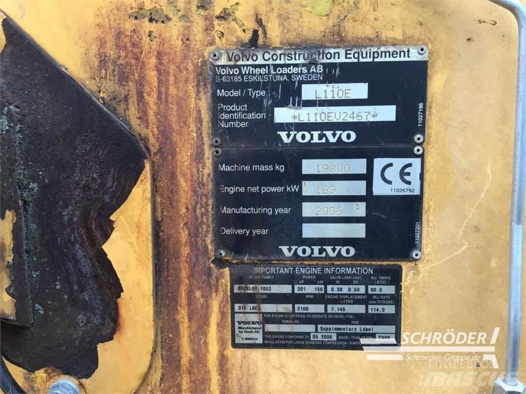 Volvo L 110 E Naudoti ratiniai krautuvai