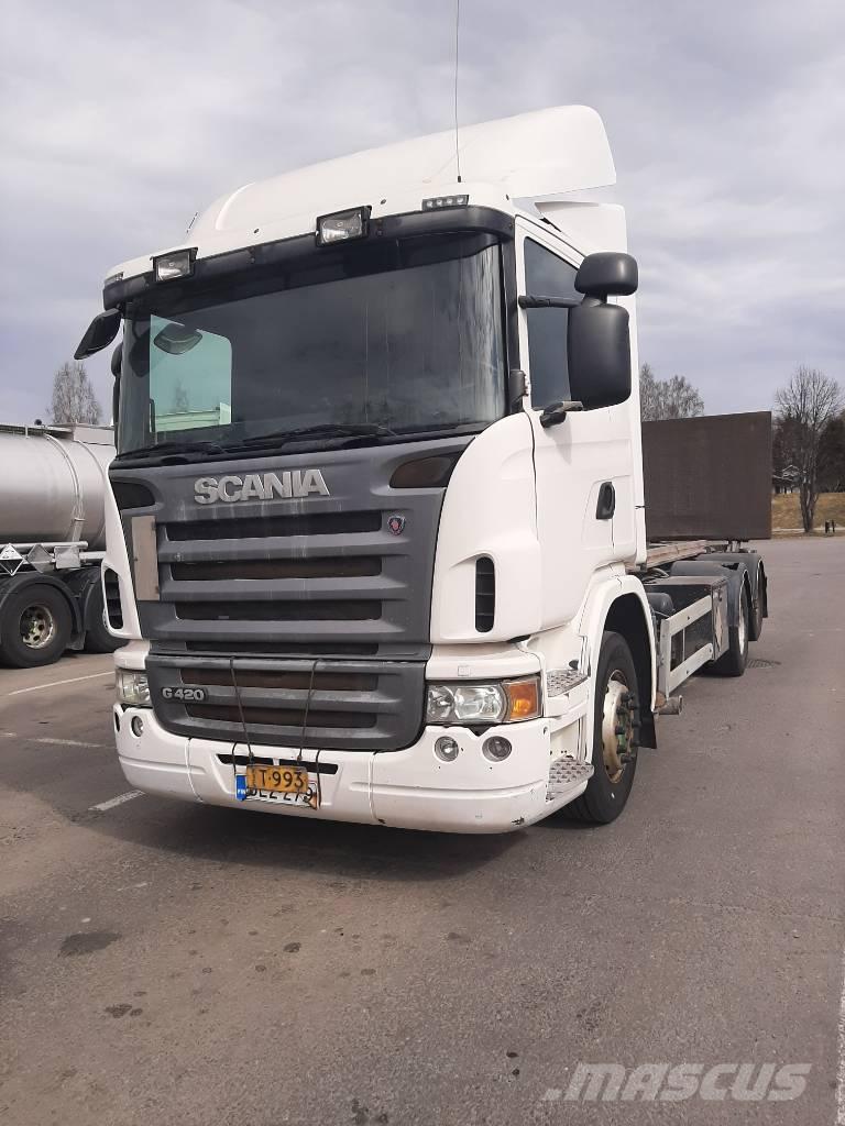Scania G 420 Konteinerių nuožulnaus pakėlimo ant platformos krautuvai