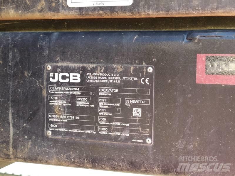 JCB JS 145 W Ratiniai ekskavatoriai