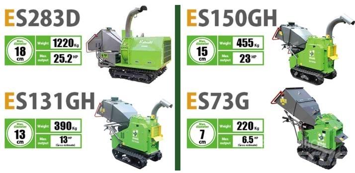  Ohashi ES73G Medienos smulkintuvai