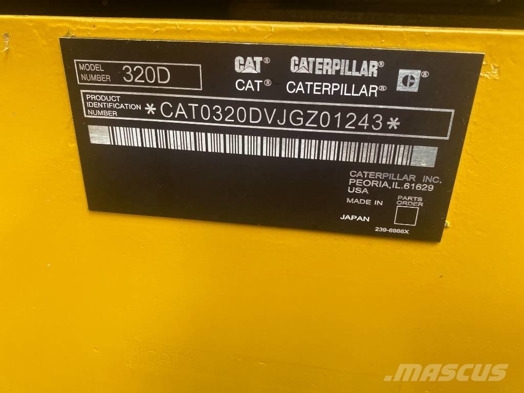 CAT 320 D Vikšriniai ekskavatoriai