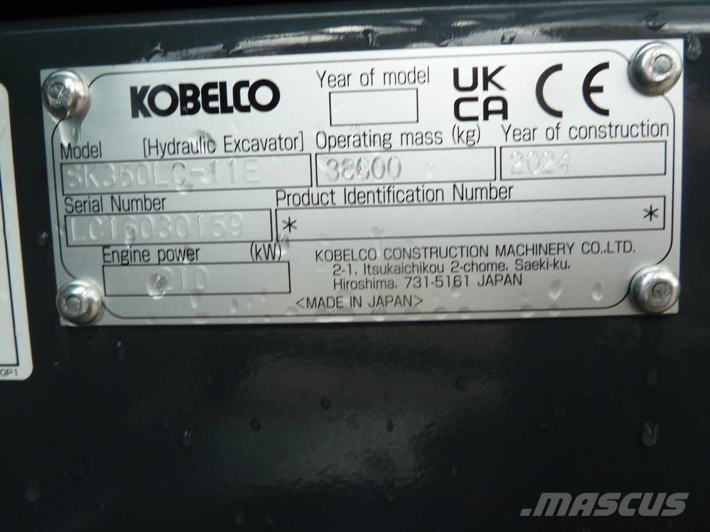 Kobelco SK350LC-11E Vikšriniai ekskavatoriai