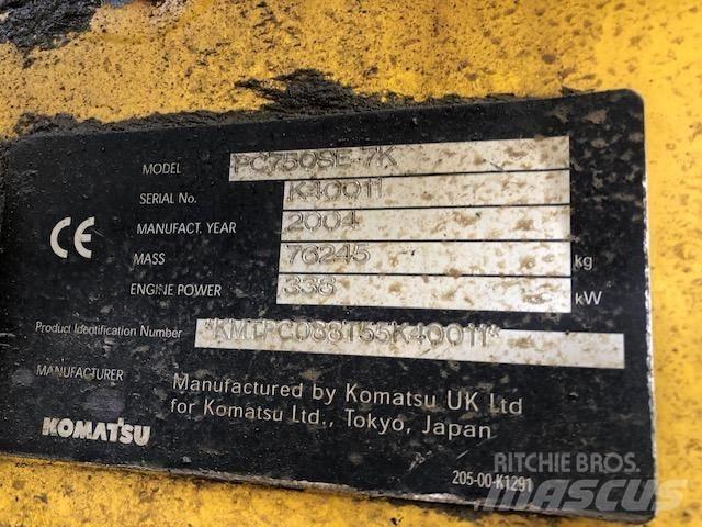Komatsu PC 750 SE-7K Vikšriniai ekskavatoriai