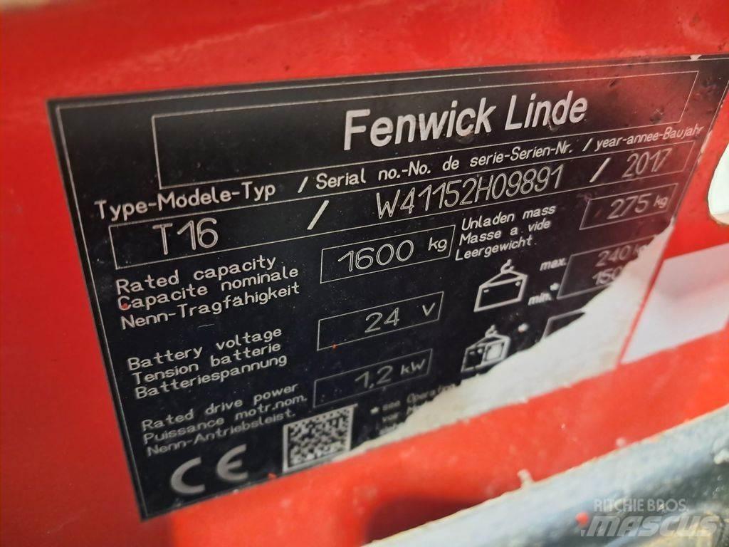 Linde T16 Mažų aukščių keltuvai