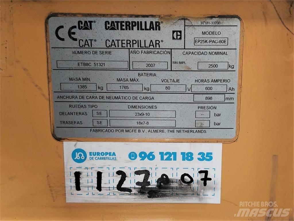 CAT EP25K PAC Elektriniai šakiniai krautuvai
