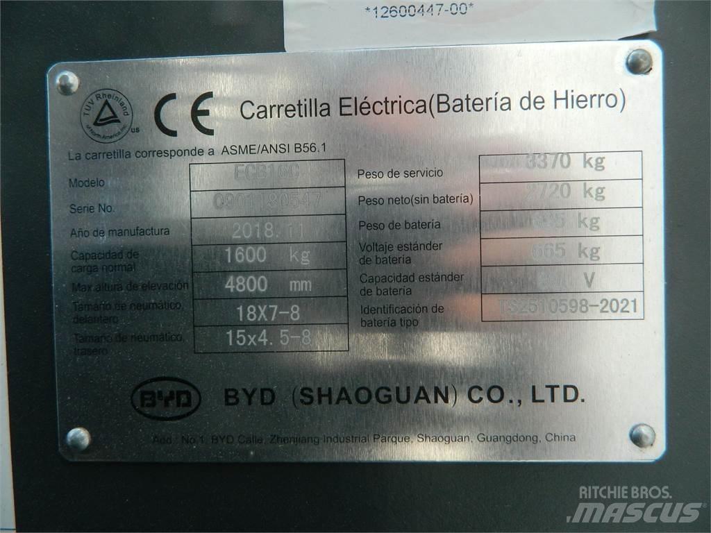  ECB16C Elektriniai šakiniai krautuvai