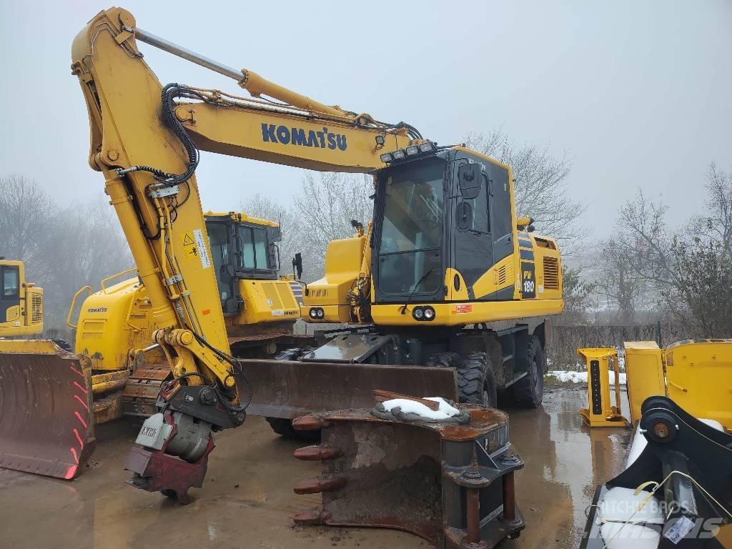 Komatsu PW180-11 Ratiniai ekskavatoriai