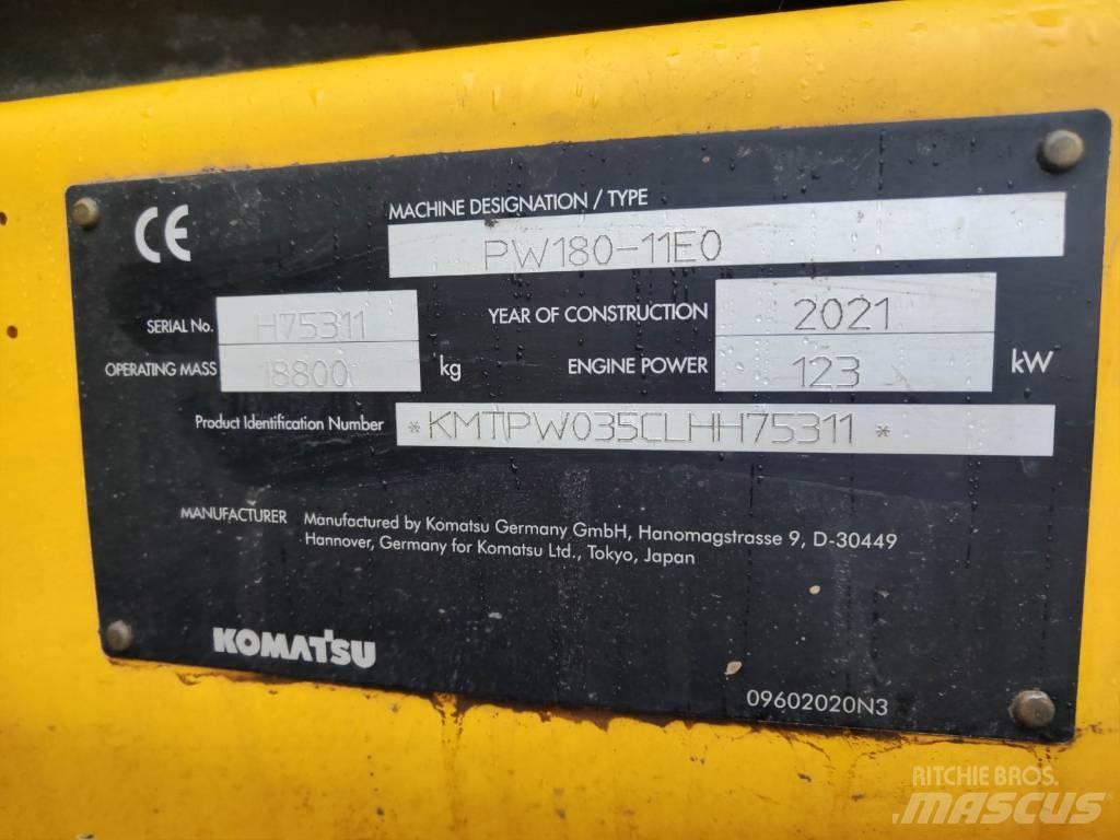 Komatsu PW180-11 Ratiniai ekskavatoriai