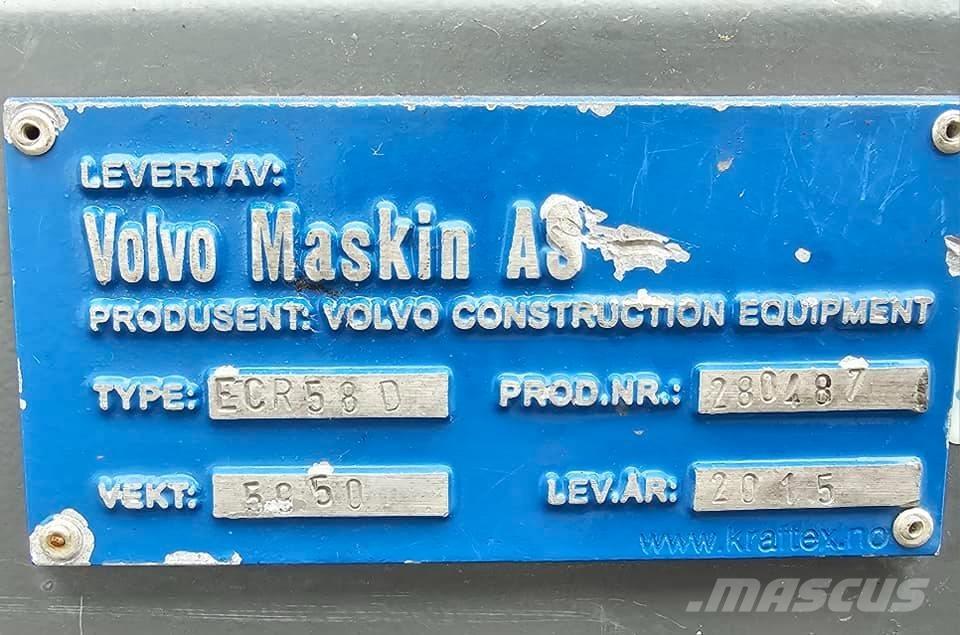 Volvo ECR 58 D Mini ekskavatoriai < 7 t