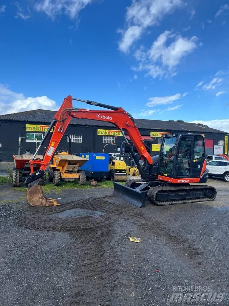 Kubota KX 080-4a Vidutinės galios ekskavatoriai 7-12 t
