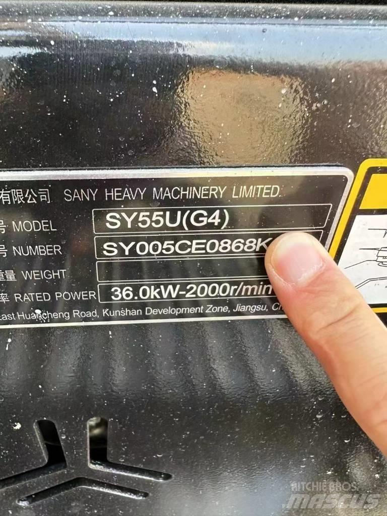 Sany SY 55 U Mini ekskavatoriai < 7 t