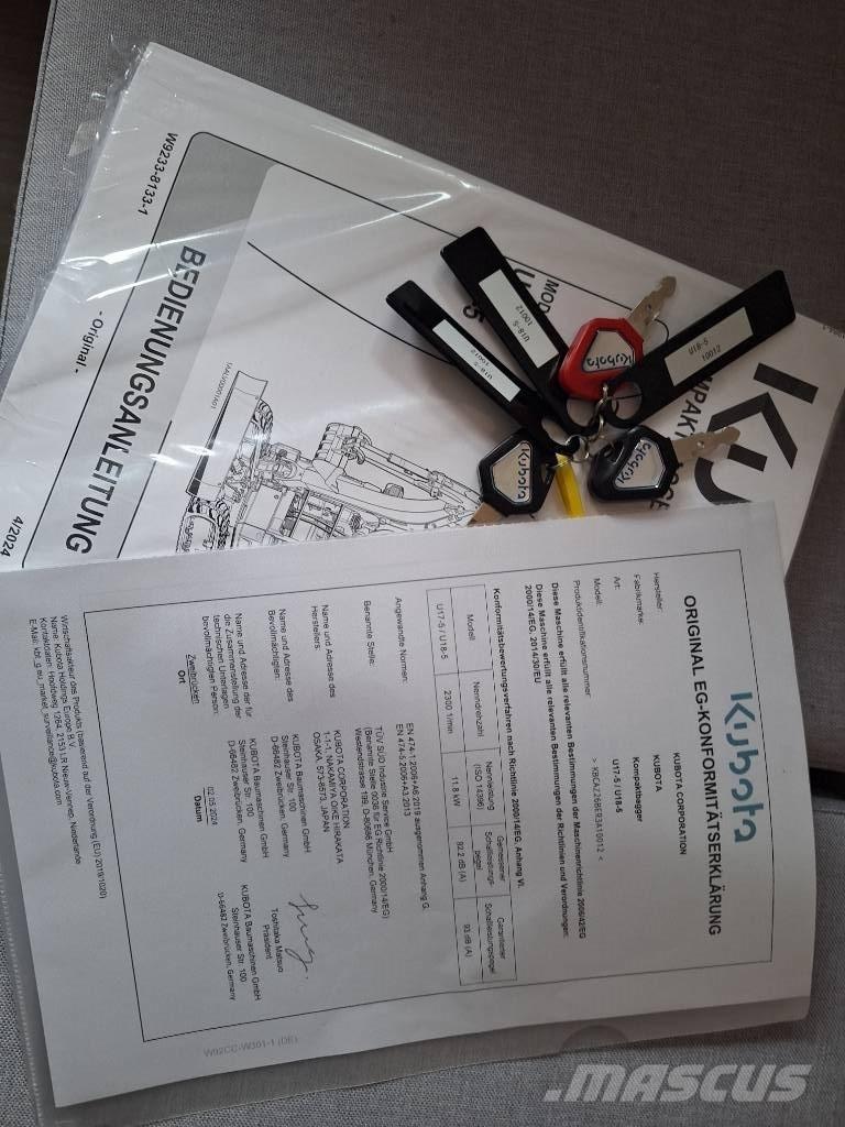 Kubota U 18-5 Mini ekskavatoriai < 7 t