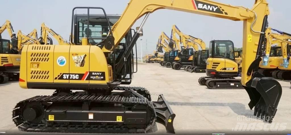 Sany SY 75 C Vidutinės galios ekskavatoriai 7-12 t