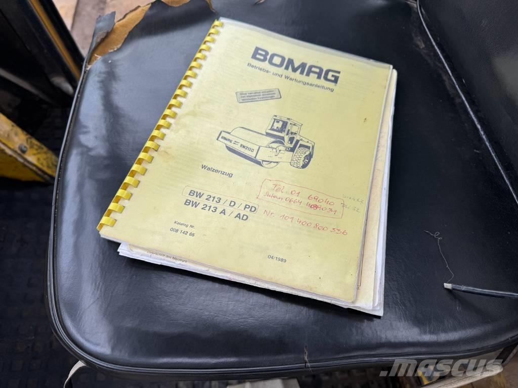 Bomag BW 213 D Vieno būgno volai