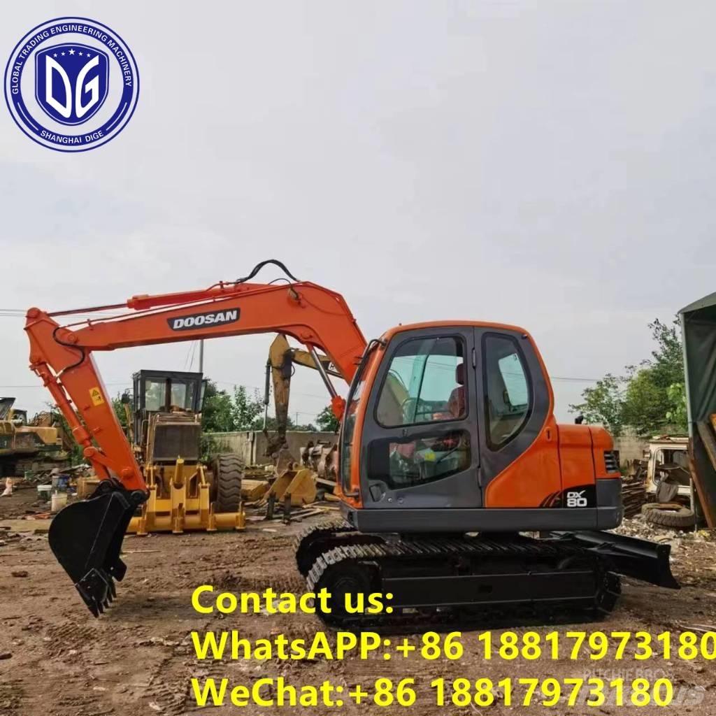 Doosan DX 80 Vikšriniai ekskavatoriai