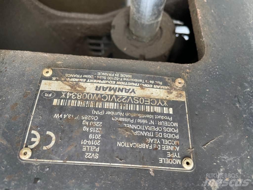 Yanmar SV22 (00834) Mini ekskavatoriai < 7 t