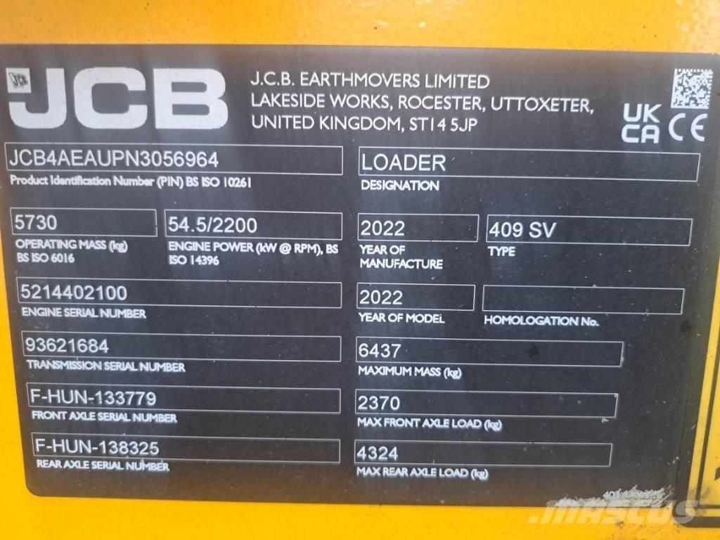 JCB 409 Naudoti ratiniai krautuvai