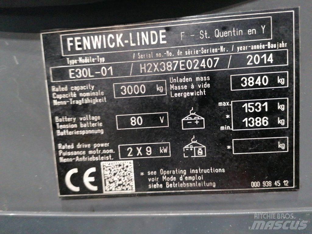 Linde E30L-01 Elektriniai šakiniai krautuvai