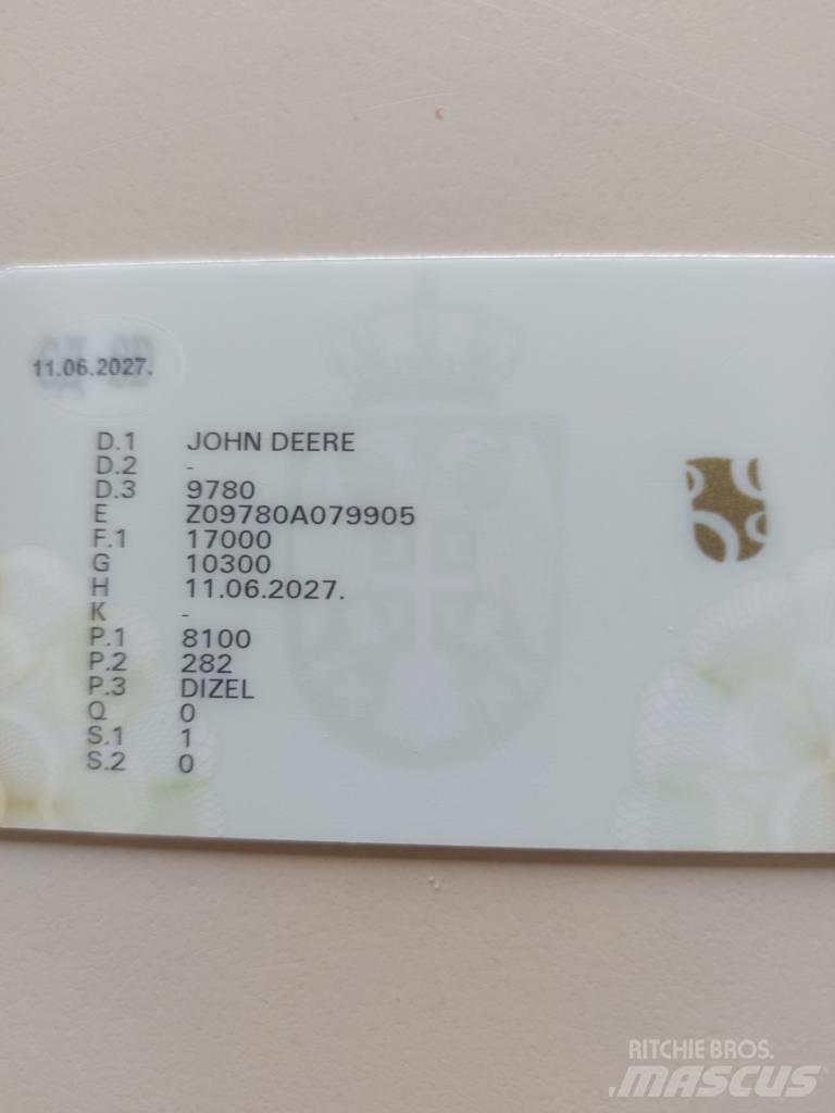 John Deere 9780 CTS Derliaus nuėmimo kombainai