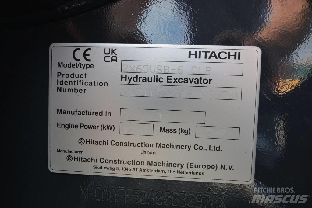 Hitachi ZX 65 USB-6 Mini ekskavatoriai < 7 t